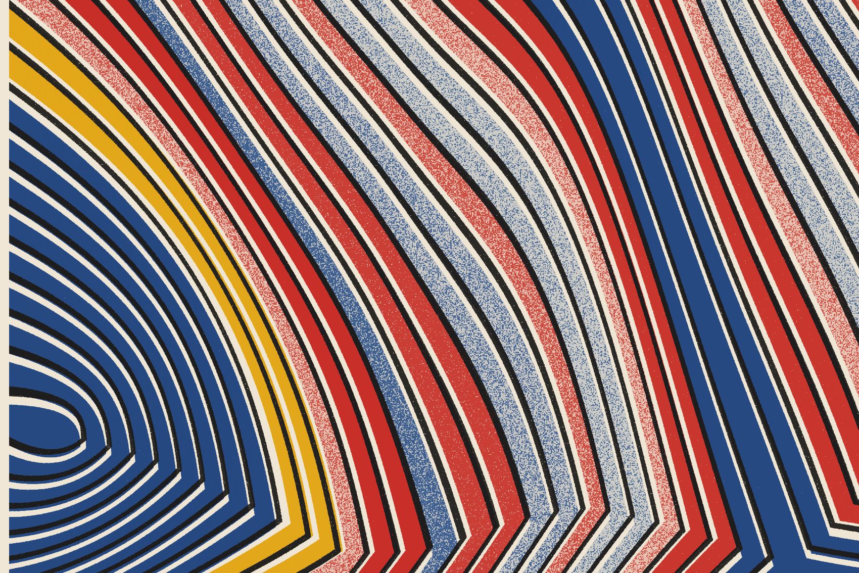 Close-up of Alvéoles at print resolution
