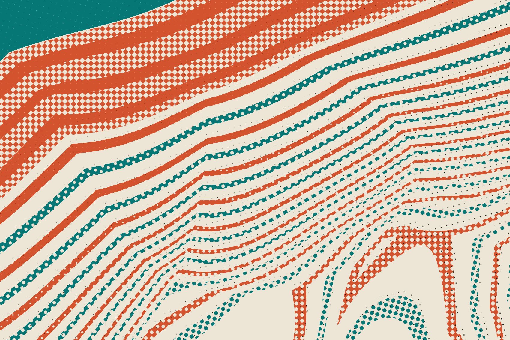 Close-up of Relief at print resolution